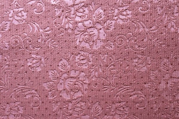 KNIT FUKRO WITH 3D EMBOSS WITH DIAMOND METALLIC 18015 COL.1 DUSTY ROSE