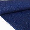 KNIT FUKRO WITH 3D EMBOSS WITH DIAMOND METALLIC 18015 COL.10 NAVY BLUE