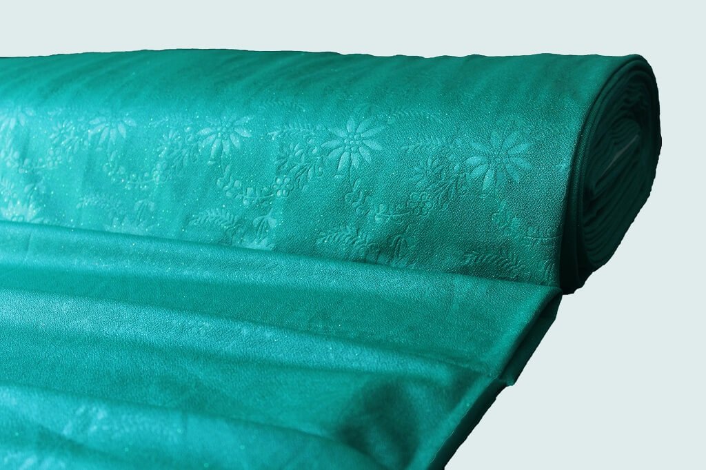 GALAXY CREPE KNIT EMBOSSED WITH METALLIC #18036 COL.10 JADE