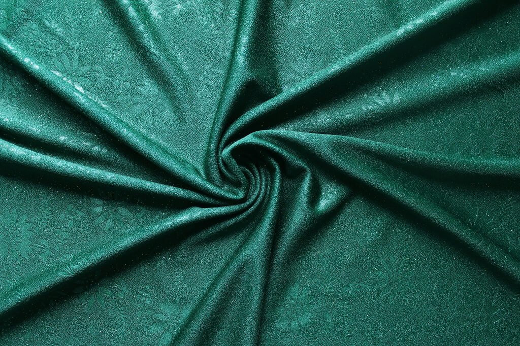 GALAXY CREPE KNIT EMBOSSED WITH METALLIC #18036 COL.9 FOREST GREEN