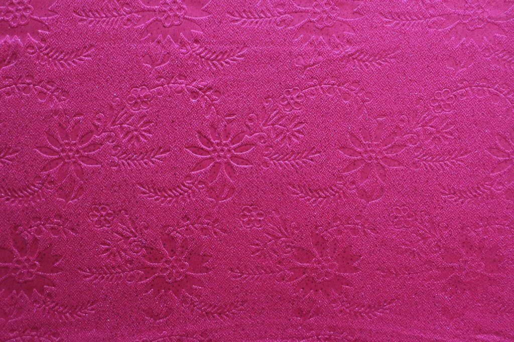 GALAXY CREPE KNIT EMBOSSED WITH METALLIC #18036 COL.1 HOT PINK