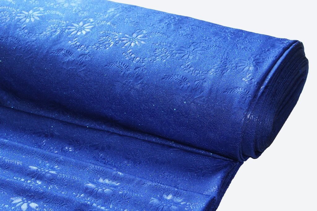 GALAXY CREPE KNIT EMBOSSED WITH METALLIC #18036 COL.5 ROYAL BLUE