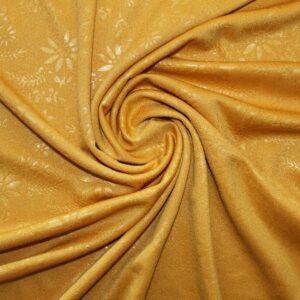 GALAXY CREPE KNIT EMBOSSED WITH METALLIC #18036 COL.5 MUSTARD