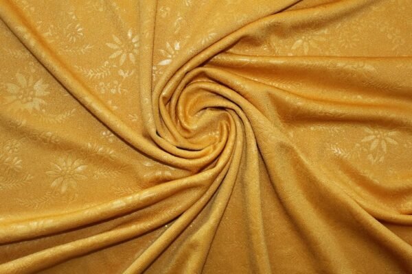GALAXY CREPE KNIT EMBOSSED WITH METALLIC #18036 COL.5 MUSTARD
