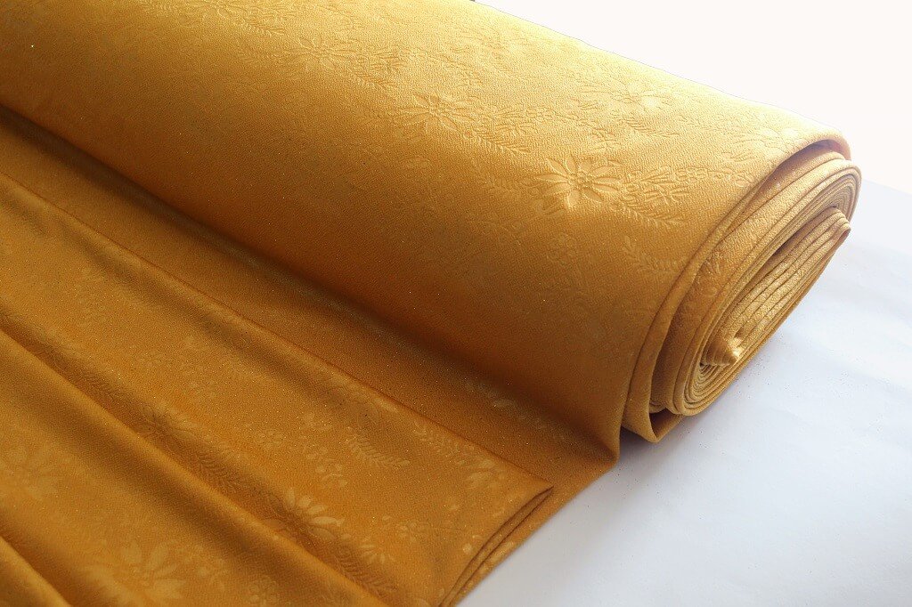 GALAXY CREPE KNIT EMBOSSED WITH METALLIC #18036 COL.5 MUSTARD