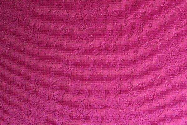 KNIT DOBBY JACQUARD EMBOSSED WITH GILITER 18037 COL.14 BRIGHT PINK