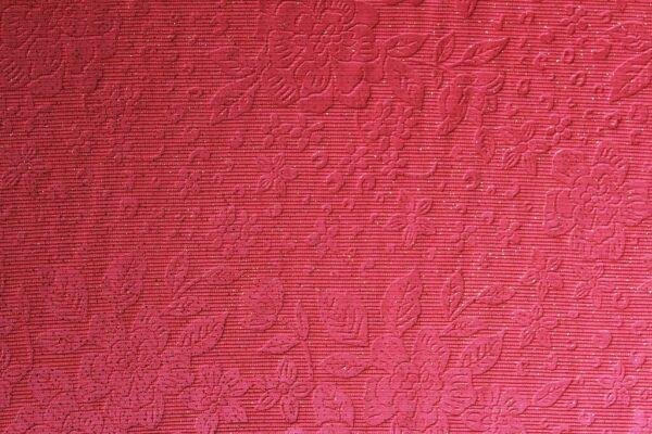 KNIT DOBBY JACQUARD EMBOSSED WITH GILITER 18037 COL.17 CORAL