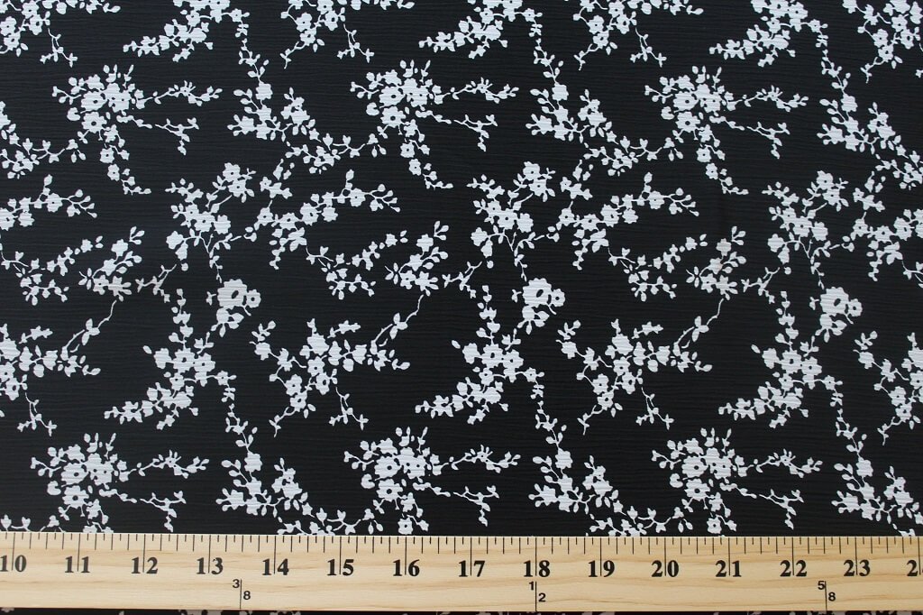 KOSHIBO YORYO CREPE 18202. DES. 75 COL.5 BLACK BACKGROUND