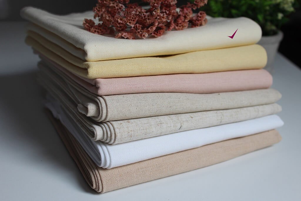 LINEN PLAIN DYED KC 20 COL.6 CREAM