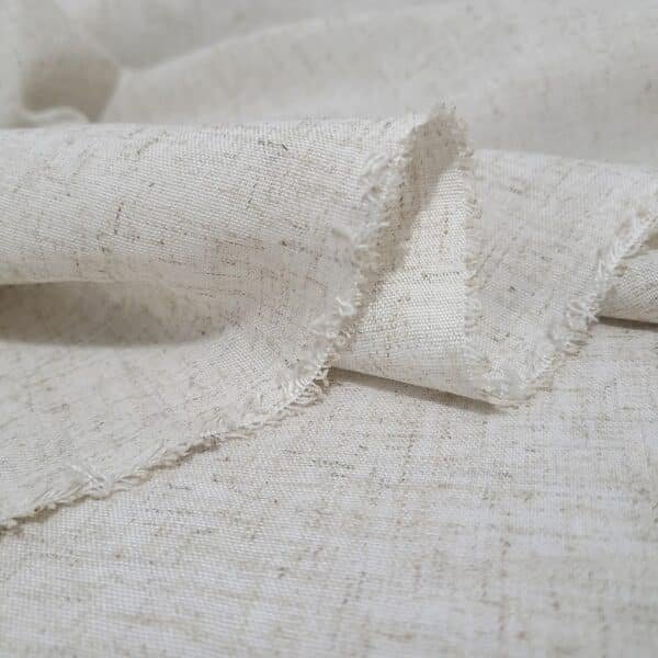 Linen material, Linen Fabric by the yard for clothing Natural Beige, Embroidery linen fabric, img1