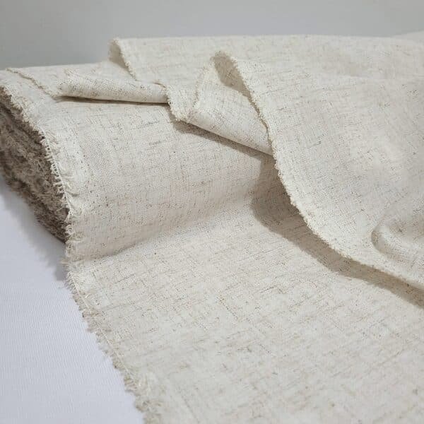 Linen material, Linen Fabric by the yard for clothing Natural Beige, Embroidery linen fabric, img1