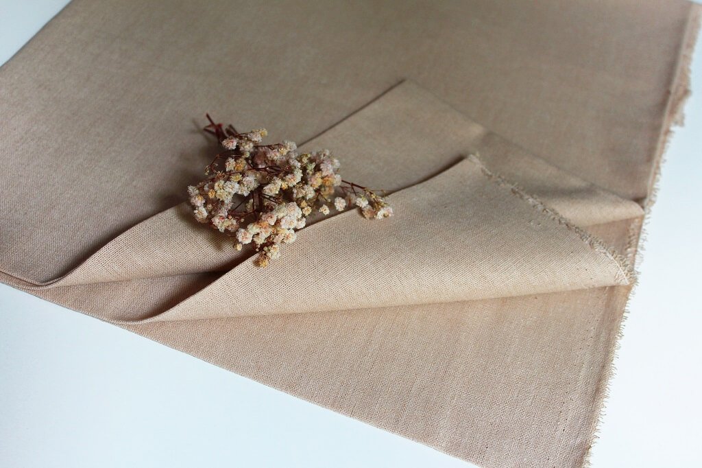 LINEN PLAIN DYED KC 20 COL.5 LATTE Linen