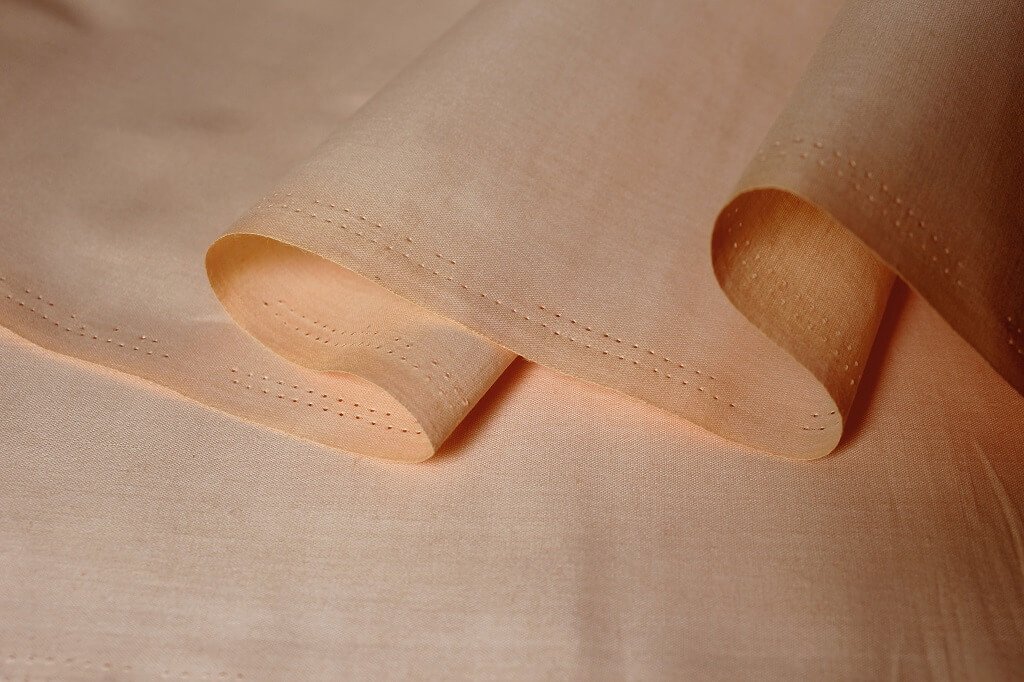 COTTON SHEETING 60'' INCH WIDE. PALE PEACH Natural Cotton Fabric Pale Peach Color