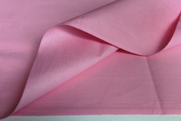 Natural Cotton Fabric Pink Color