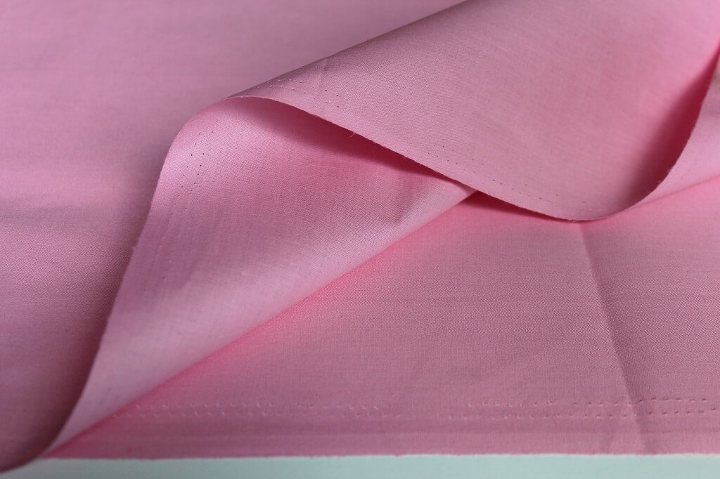 COTTON SHEETING 60'' INCH WIDE. PINK COLOR Natural Cotton Fabric Pink Color