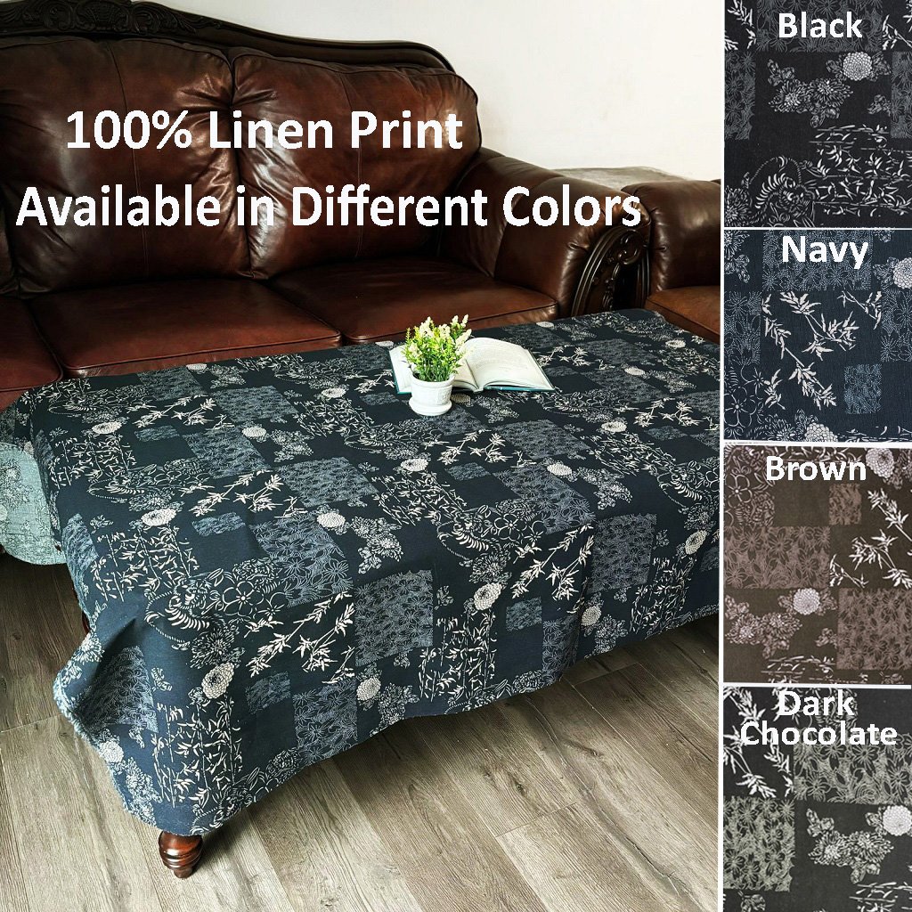 KC19 D3 C2 pic1b Floral fabric by the yard, linen fabric by the yard, linen fabric by the yard for clothing, linen cloth