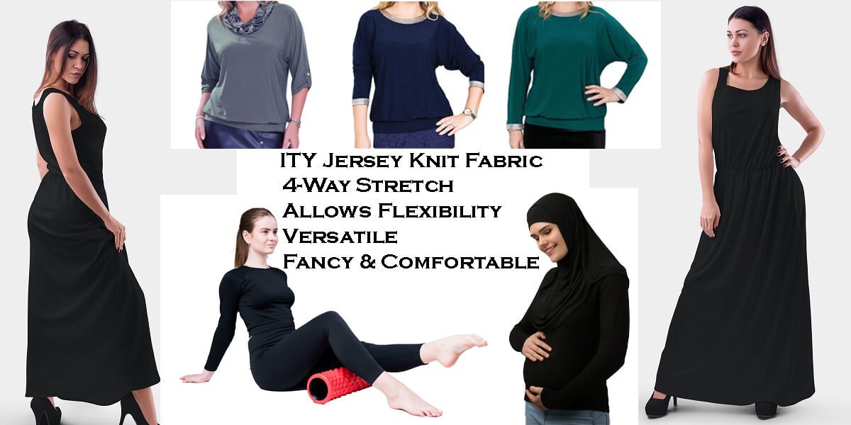 ITY Jersey Knit Versatile Use ITY Jersey Fabric all purpose casual, maternity clothing, sport, special occasion