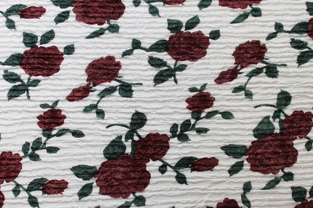 KNIT FUKURO PRINT WITH 3D STRIPED TEXTURE DES.1 COL.1 IVORY KNIT FUKURO PRINT WITH 3D STRIPED TEXTURE DES.1 COL.1 IVORY