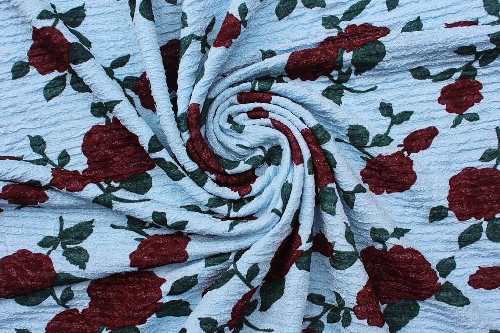 KNIT FUKURO PRINT WITH 3D STRIPED TEXTURE DES.1 COL.3 SKY BLUE