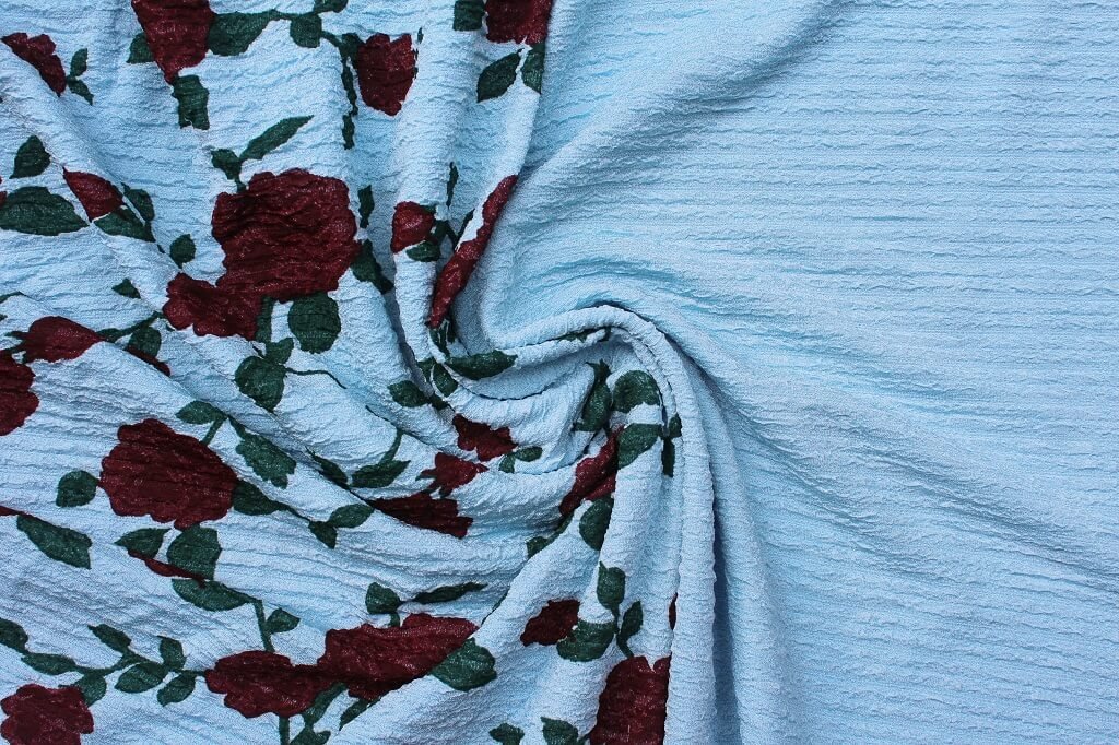 KNIT FUKURO PRINT WITH 3D STRIPED TEXTURE DES.1 COL.3 SKY BLUE