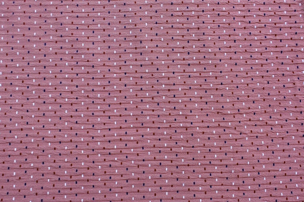 Fukuro Knit Print Polka Dot Rose Flat Picture