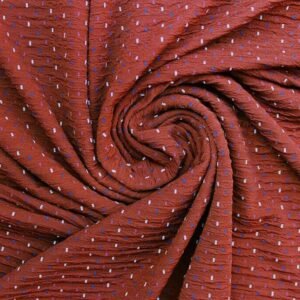 Knit Fukuro Polka Dot Rust color