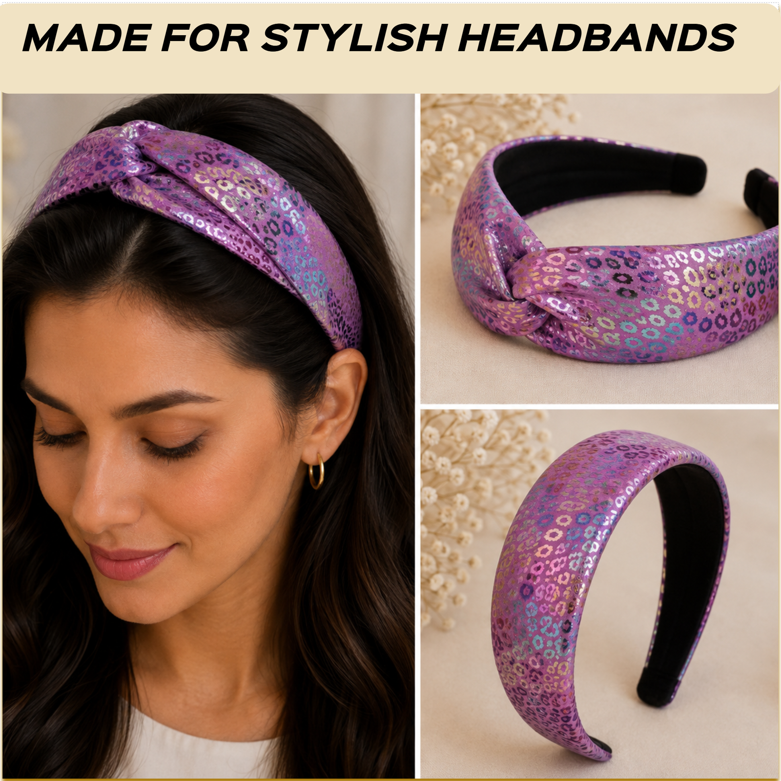 Slide 5 MADE FOR STYLISH HEADBANDS Lilac