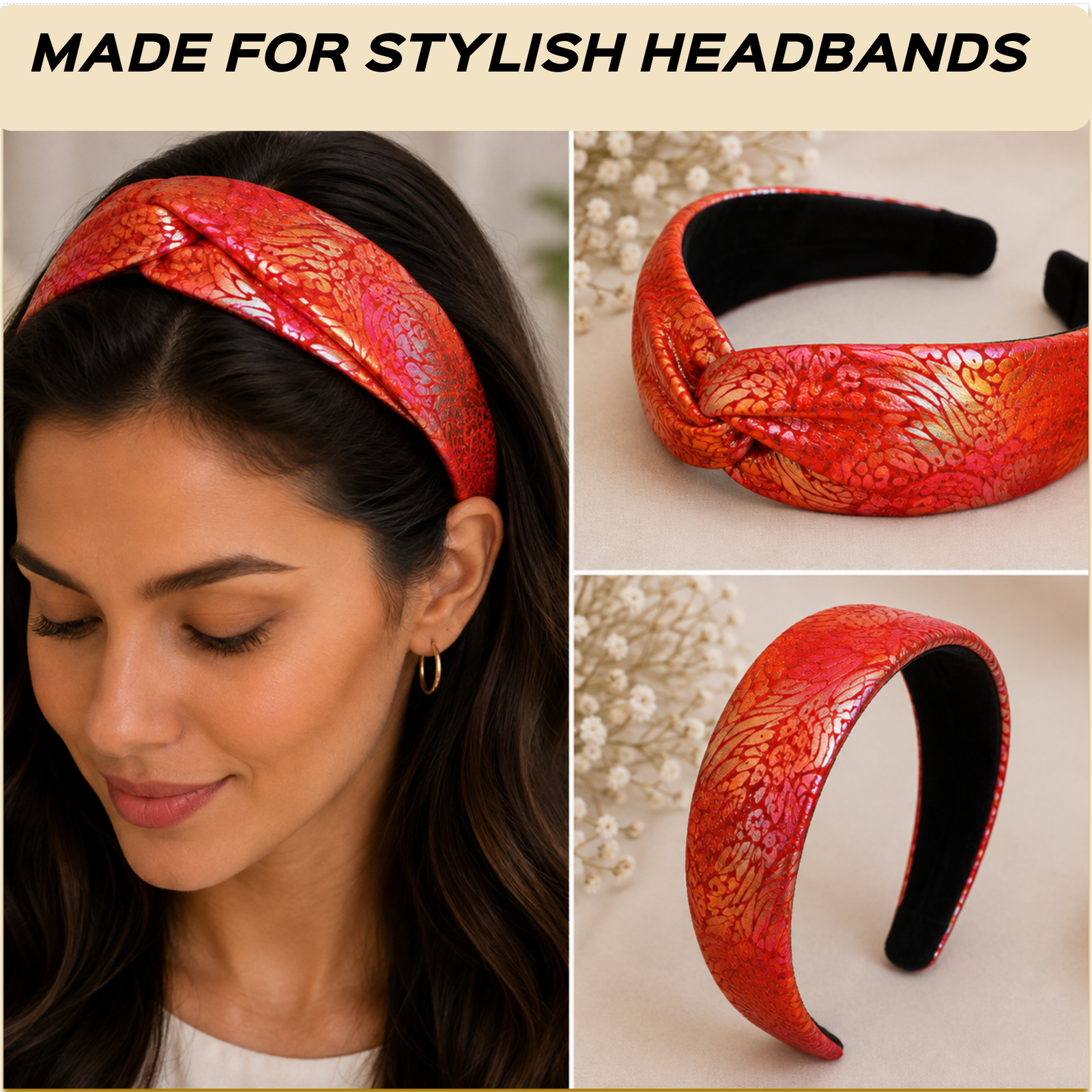 Slide 5 MADE FOR STYLISH HEADBANDS Orange