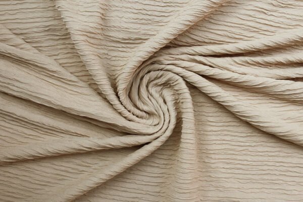 Fukuro Knit Solid Beige Color