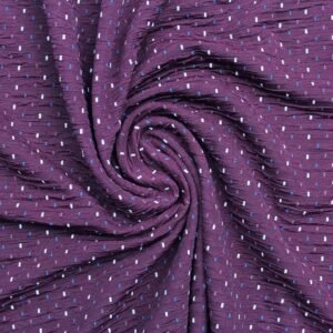 Knit Fukuro Knit Purple Polka Dot