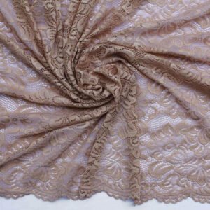 Beige Lace with scalloped edge
