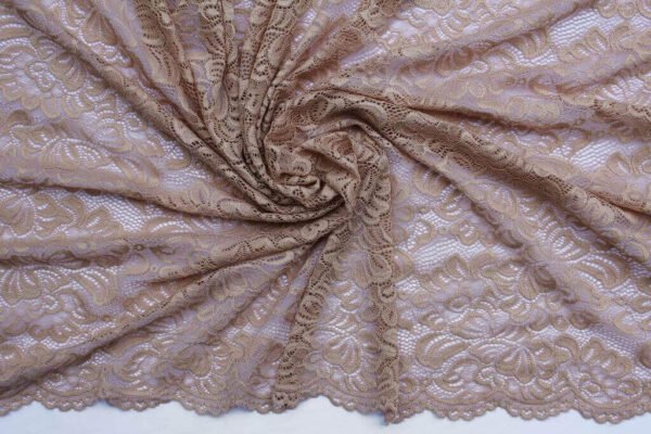 Beige Lace with scalloped edge