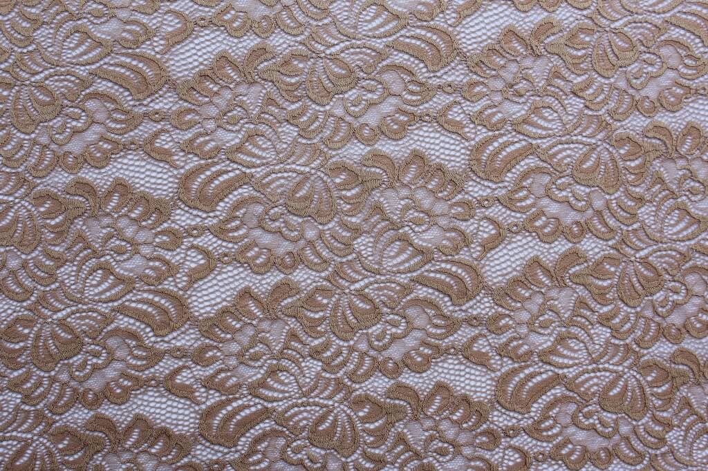 NYLON LACE SPANDEX BEIGE