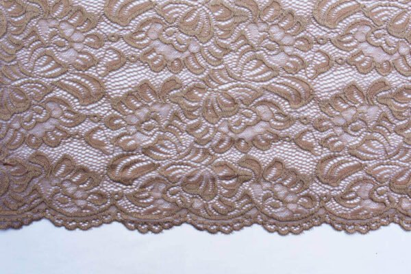 Beige Lace with scalloped edge