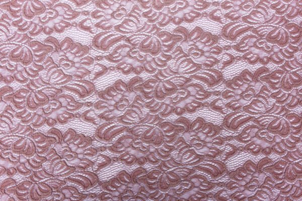 Pale rose Lace with scalloped edge