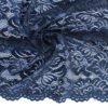 Navy Blue Lace with scalloped edge