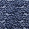 Navy Blue Lace with ornamental floral design
