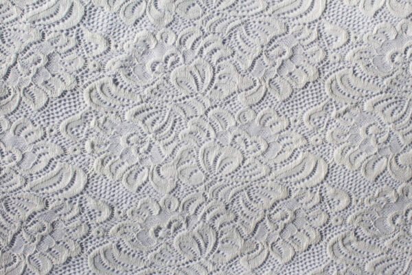 Ivory Lace with scalloped edge