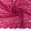 Raspberry red Lace with scalloped edge