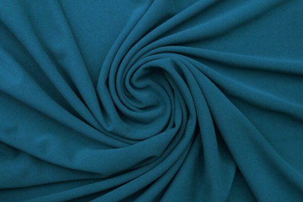 Techno Crepe Knit Fabric Solid Dark Teal