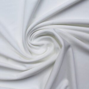 Techno-Crepe Knit Fabric Solid Ivory
