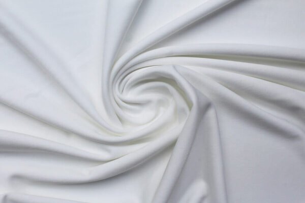 Techno-Crepe Knit Fabric Solid Ivory