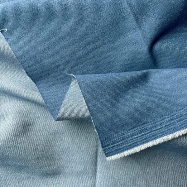 Breeze Blue Denim Fabric, Denim fabric by the yard, jean material, jean fabric img2