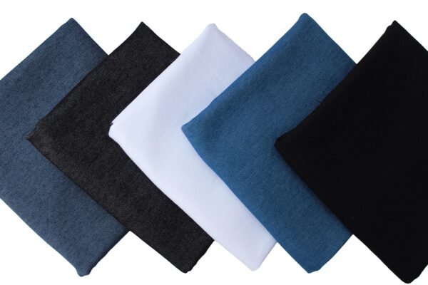 Bundle 8 oz Denim Fabric for sewing, and crafting/ 5 pcs 18in x 60in precut Denim Fabric Bundle/Denim Fabric for quilting/Crafts and Patchwork Denim Fabric 150cm assorted colors