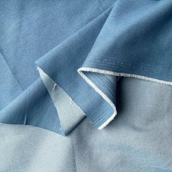 Sky Blue Denim Fabric, Denim fabric by the yard, jean material, jean fabric img1