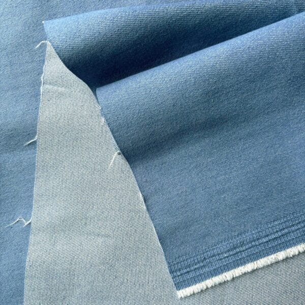 Sky Blue Denim Fabric, Denim fabric by the yard, jean material, jean fabric img2