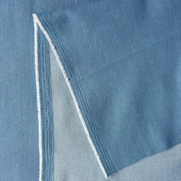 Sky Blue Denim Fabric, Denim fabric by the yard, jean material, jean fabric img3