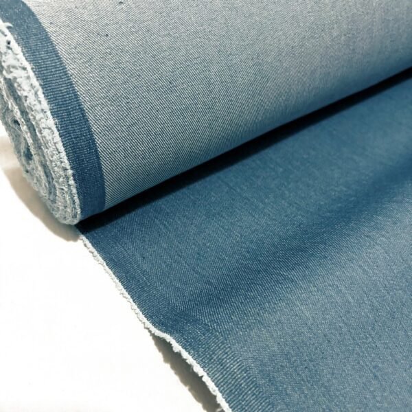 Breeze Blue Denim fabric, jean fabric, jean material, medium weight denim fabric by the yard