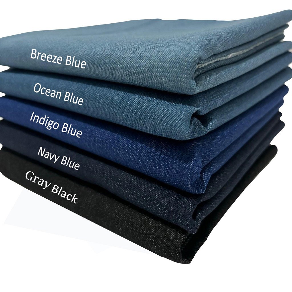 Breeze Blue Denim fabric, jean fabric, jean material, medium weight denim fabric by the yard img6