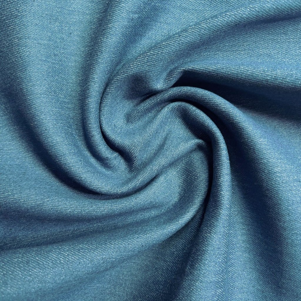 Breeze Blue Denim fabric, jean fabric, jean material, medium weight denim fabric by the yard img7